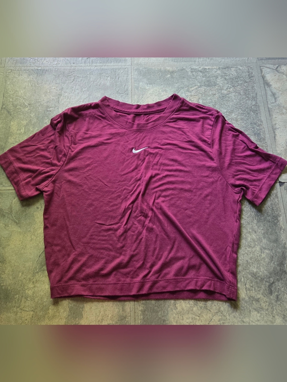 Burgundy Nike Crop Top